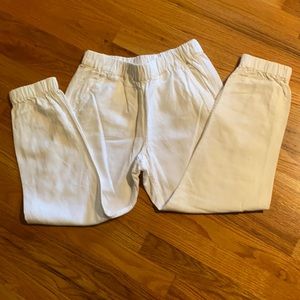 J Crew white Linen pants